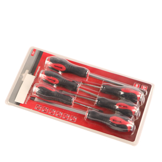 6 Pc Go Through Hanmmer Throught/Impact Logo Screwdriver Set With Blister