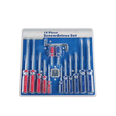 16 Pc Tansparent Handle Pvc Handle Or Acetate Handle Screwdriver Set