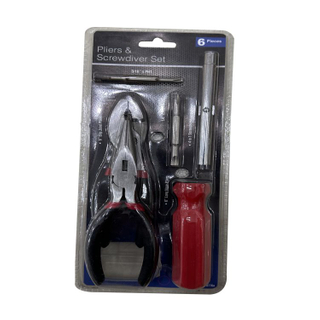 Home Using Blade Material C45 or CRV Steel or S2 Hardened Chrome-plated Pliers Screwdriver Set