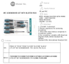 Custom Color Household Tool Set Multi Screw Holding Tool 8pc Flat Head Screwdriver With Blister Pack