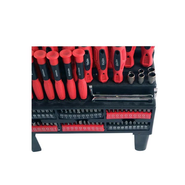 Slotted Torx Cross Flat Phillips Screwdriver 100 Pc Screwdriver Setcontains Socket Bits With Rack