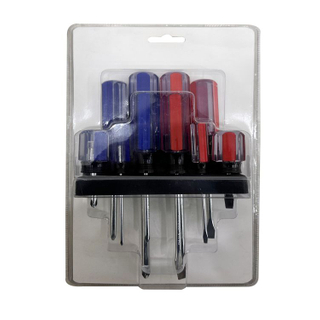 10 PC transparent handle pvc or acetate handle screwdriver set,magnetic torx screwdriver set