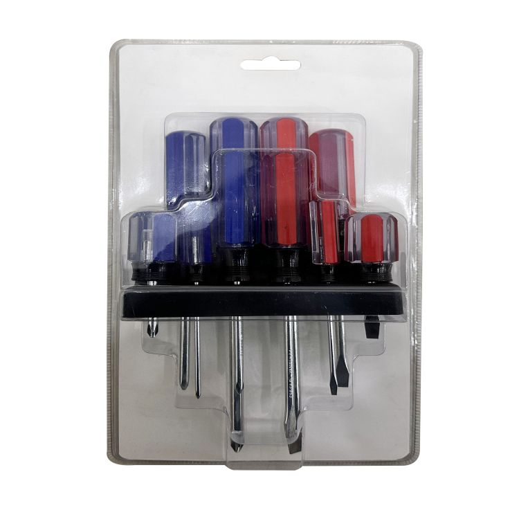 8 PC transparent handle pvc or acetate handle screwdriver set,magnetic torx screwdriver set