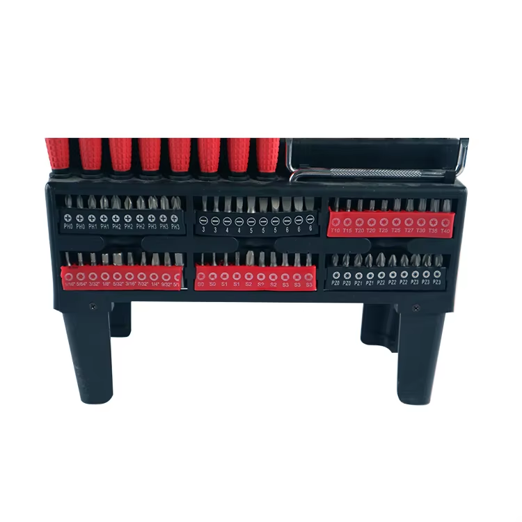Slotted Torx Cross Flat Phillips Screwdriver 100 Pc Screwdriver Setcontains Socket Bits With Rack