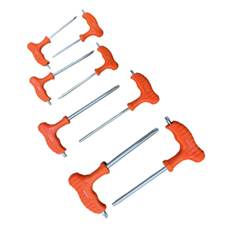Non-slip Cushion Grip 8PC handle torx key with case