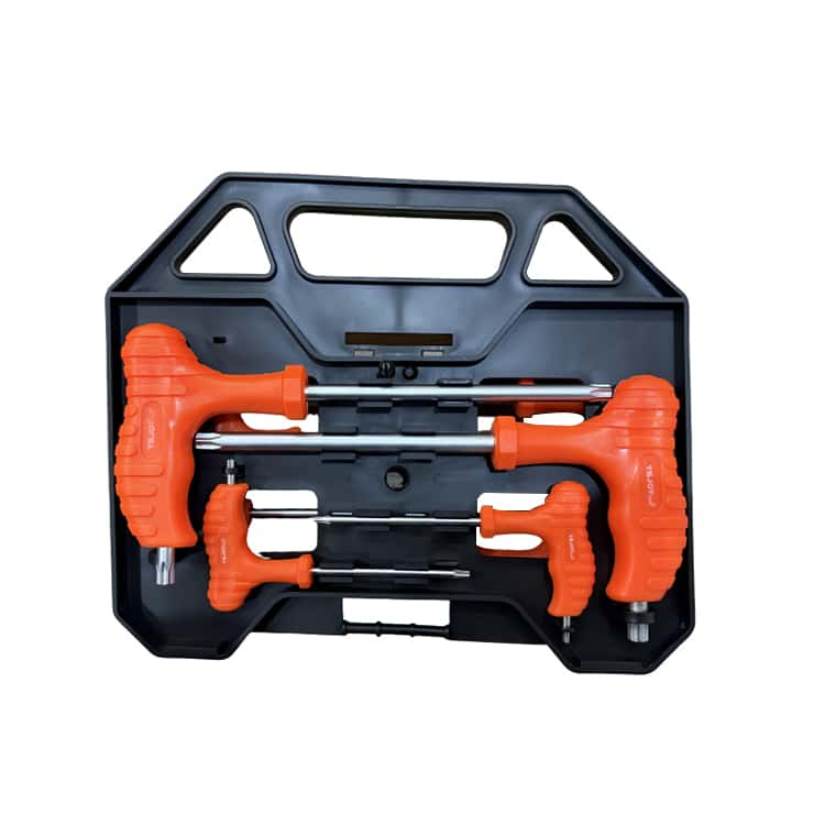 Non-slip Cushion Grip 8PC handle torx key with case