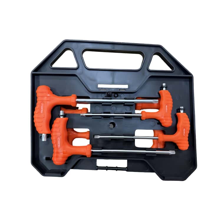 Non-slip Cushion Grip 8PC handle torx key with case