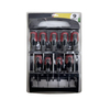 Private Label Double Blister 9 PC Screwdriver Set,hand Tool Kits Rubber Handle Screwdriver Set
