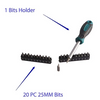 Shuangjian 22 Year Custom Manufacturer Handle Material PP and PVC 37 Pcs Screwdriver Set