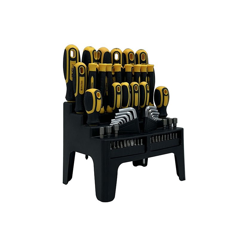 China Manufacturer Printing logo 70 Pc Screwdriver Set With Rack and Hex Key