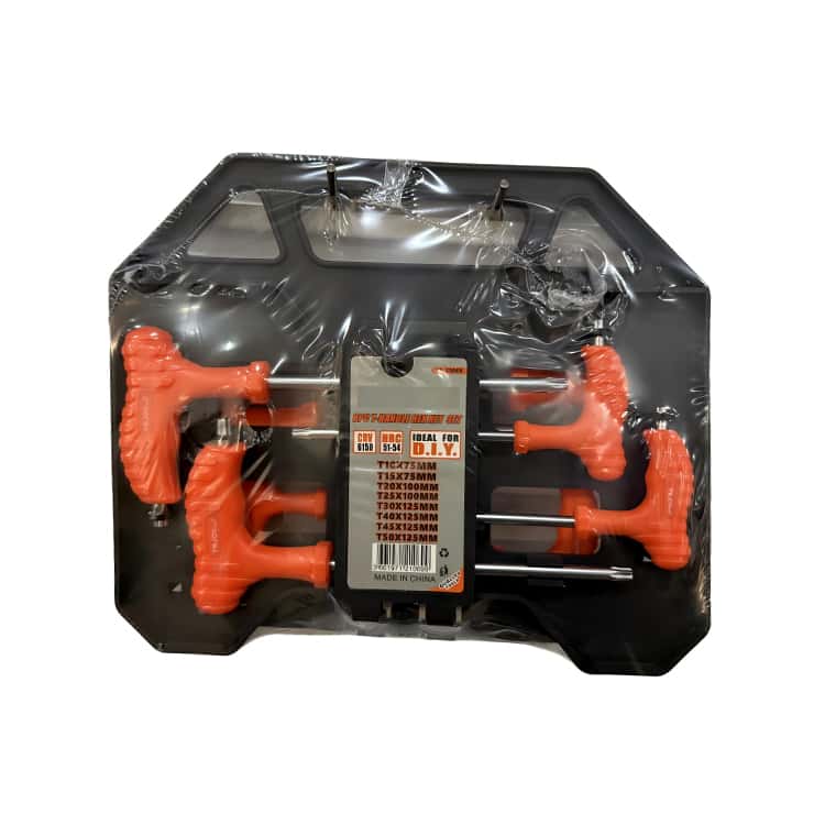 Non-slip Cushion Grip 8PC handle torx key with case