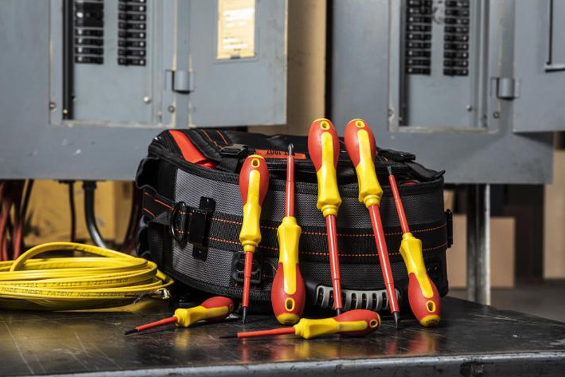 Insulated Flathead Screwdrivers Tools for Electrical Safety